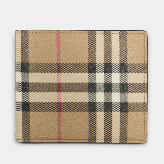 Porte-Feuille - Burberry - Synthétique - Beige