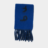 Écharpe Mu Text - Burberry - Laine - Bleu
