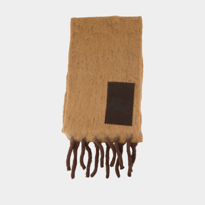 Écharpe Mu Brushed - Burberry - Laine - Marron