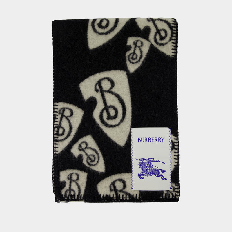 Écharpe Mu B Shield - Burberry - Laine - Noir