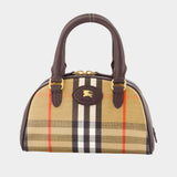 Sac À Main Ll Highlands Mini Bowling - Burberry - Coton - Beige