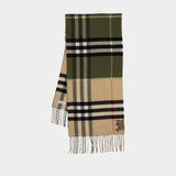 Écharpe Mu Double - Burberry - Cachemire - Vert