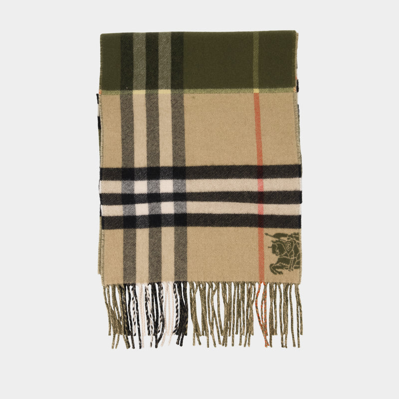 Écharpe Mu Double - Burberry - Cachemire - Vert
