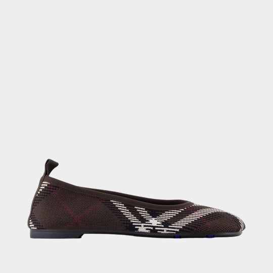 Ballerines Knit Baby - Burberry - Nylon - Marron