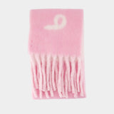Écharpe Mu Text - Burberry - Laine - Rose