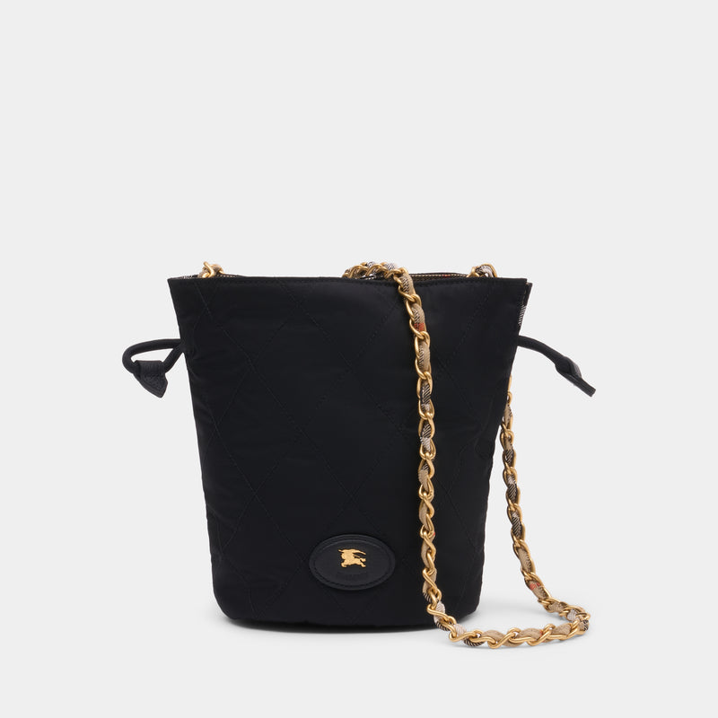 Sac À Bandoulière Mini Chain - Burberry - Nylon - Noir