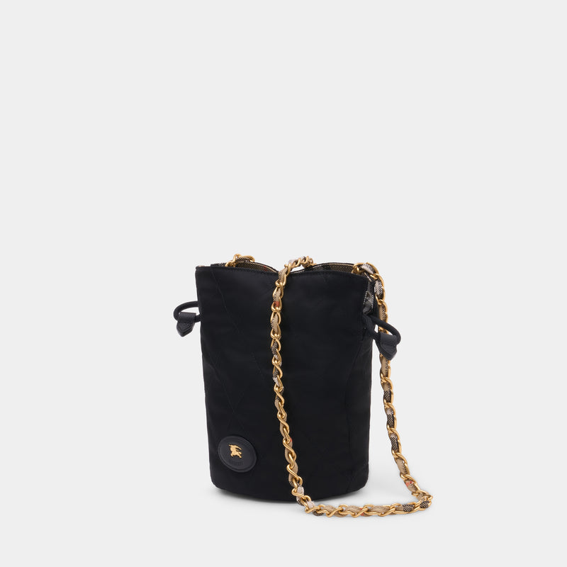 Sac À Bandoulière Mini Chain - Burberry - Nylon - Noir