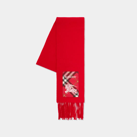 Écharpe Mu Solid - Burberry - Laine - Rouge