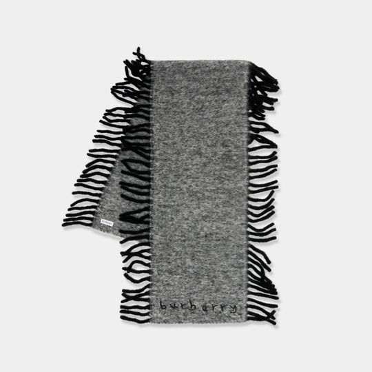 Écharpe Mu Happy - Burberry - Laine - Noir