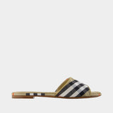 Sandales Lf Sloane Check - Burberry - Synthétique - Multi
