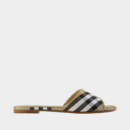 Sandales Lf Sloane Check - Burberry - Synthétique - Multi
