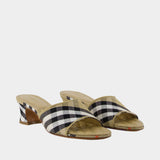 Sandales Lf Sloane Check 45 - Burberry - Synthétique - Multi