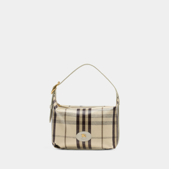 Sac À Main Ll Highlands Mini Duffle - Burberry - Coton - Beige