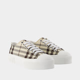 Sneakers Lf Trn Jack L Check - Burberry - Synthétique - Beige