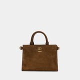 Cabas Ll Mini Cotswolds - Burberry - Cuir - Marron