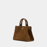 Cabas Ll Mini Cotswolds - Burberry - Cuir - Marron