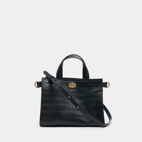 Cabas Ll Mini Cotswolds Lw7 - Burberry - Cuir - Noir