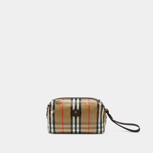Trousse De Toilette Ms Highlands - Burberry - Coton - Multi
