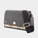 Sac À Bandoulière Ll Medium - Burberry - Cuir - Noir
