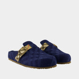 Mules Lf Urchin - Burberry - Coton - Bleu