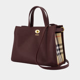 Cabas Ll Small Cotswolds - Burberry - Cuir - Bordeaux