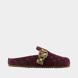 Mules Lf Urchin L - Burberry - Cuir - Bordeaux