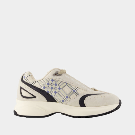 Sneakers Eclipse L - Burberry - Cuir - Ivoire