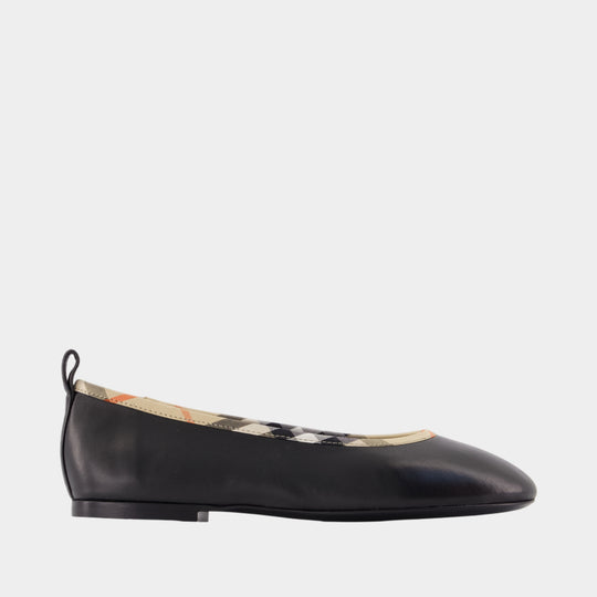 Ballerines Robin 05 - Burberry - Cuir - Noir