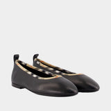Ballerines Robin 05 - Burberry - Cuir - Noir