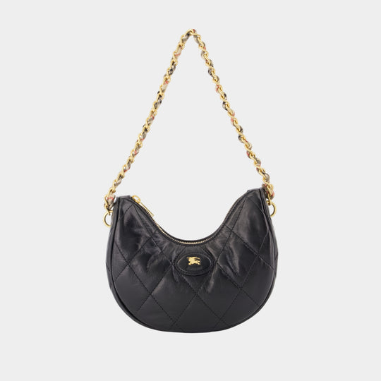 Sac Porté Épaule Ll Horseshoe Chain - Burberry - Cuir - Noir