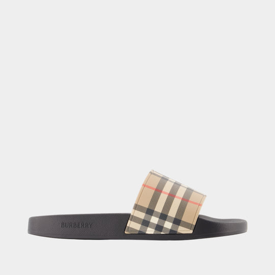 Sandales Mf New Furley M Chk - Burberry - Synthétique - Multi