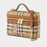 Sac À Bandoulière Ls Mini Vanity Lc0 - Burberry - Synthétique - Beige