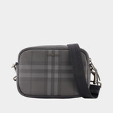 Sac À Bandoulière Mini City - Burberry - Synthétique - Gris