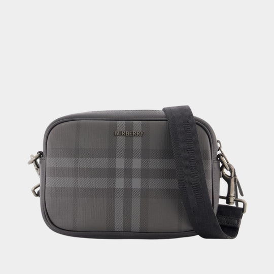 Sac À Bandoulière Mini City - Burberry - Synthétique - Gris
