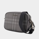 Sac À Bandoulière Mini City - Burberry - Synthétique - Gris