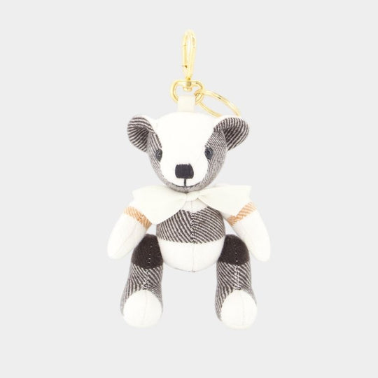 Charm Ls Thomas Check - Burberry - Cachemire - Blanc