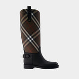 Bottes Lf Cavalier - Burberry - Synthétique - Marron
