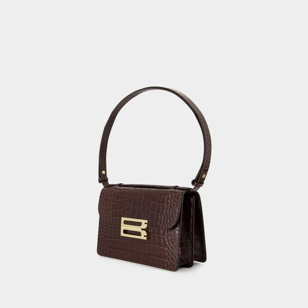 Sac À Bandoulière The Dorian - Victoria Beckham - Cuir - Marron