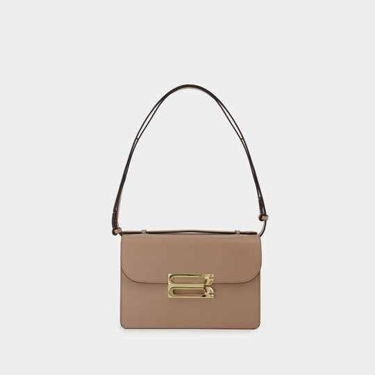 Sac À Bandoulière The Dorian - Victoria Beckham - Cuir - Beige