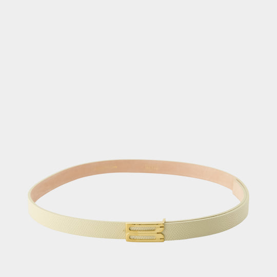 Ceinture Micro Frame - Victoria Beckham - Cuir - Blanc