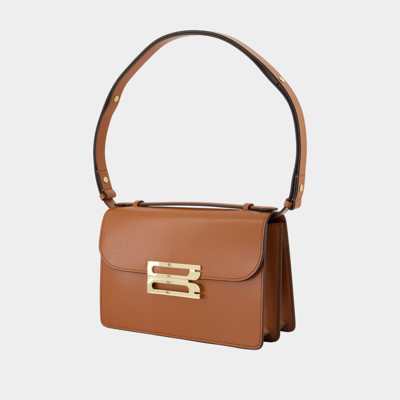Sac À Bandoulière Dorian - Victoria Beckham - Cuir - Marron