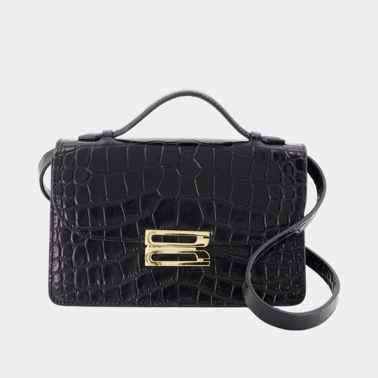 Sac Porté Épaule Dorian Small - Victoria Beckham - Cuir - Noir