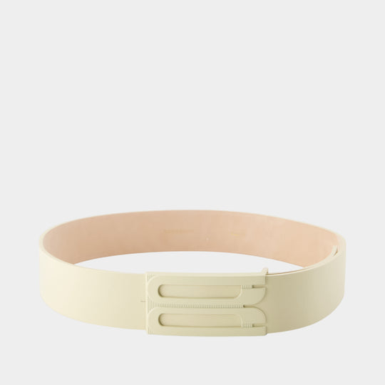 Ceinture Tonal Jumbo - Victoria Beckham - Cuir - Blanc