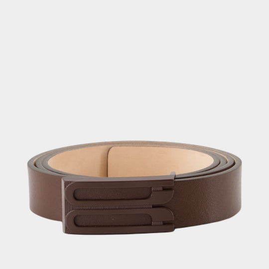Ceinture Tonal Regular Frame - Victoria Beckham - Cuir - Marron