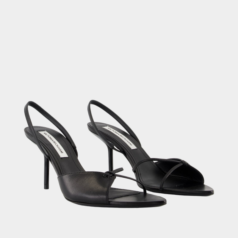 Sandales Naked - Victoria Beckham - Cuir - Noir