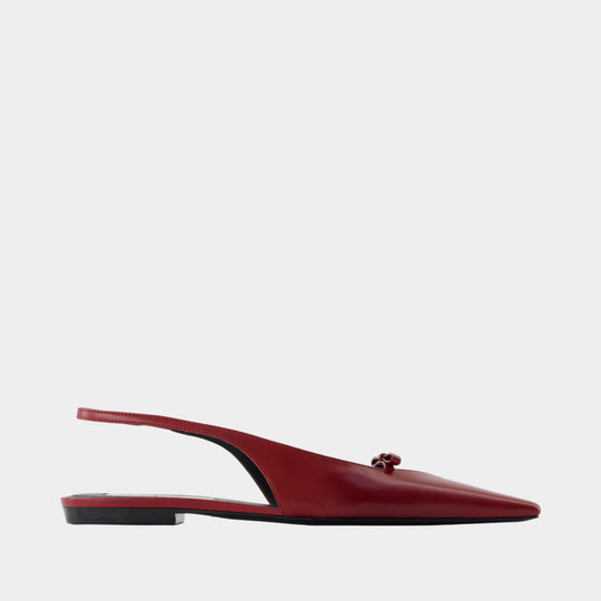 Sandales - Victoria Beckham - Cuir - Bordeaux