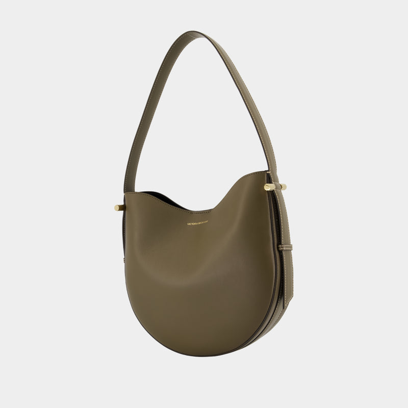 Sac Porté Épaule Medium Dia - Victoria Beckham - Cuir - Kaki