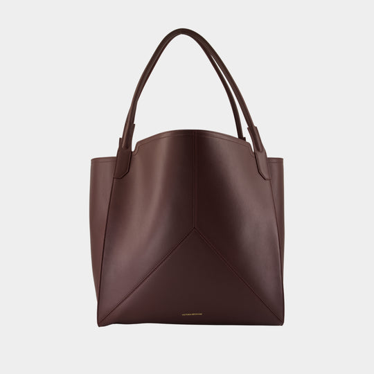Sac Porté Épaule Victoria - Victoria Beckham - Cuir - Bordeaux