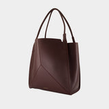 Sac Porté Épaule Victoria - Victoria Beckham - Cuir - Bordeaux