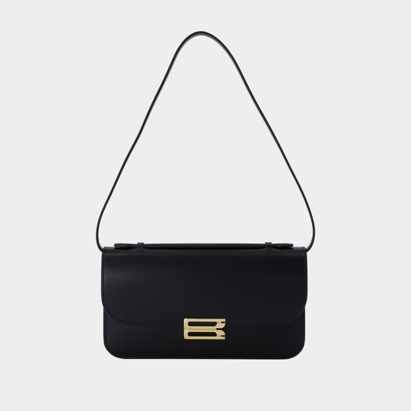Midi Dorian Pochette - Victoria Beckham - Cuir - Noir